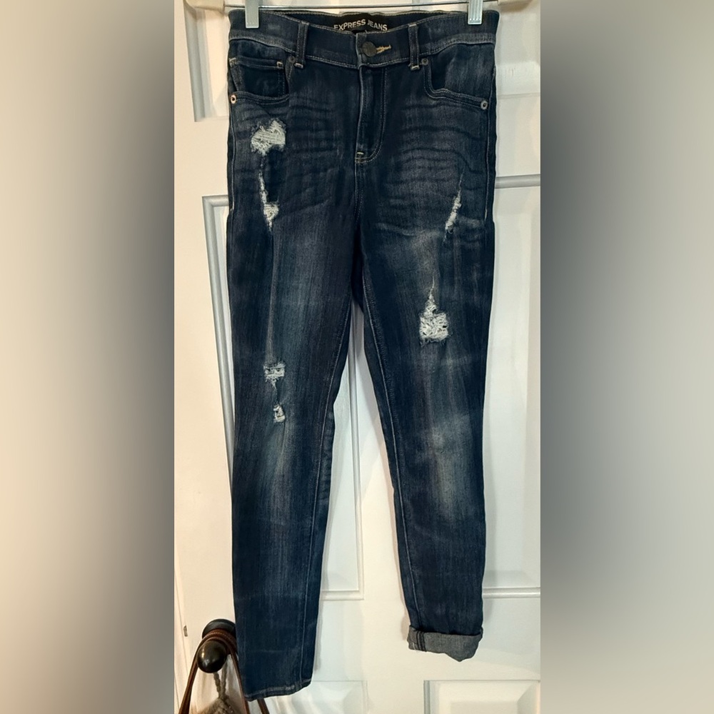 Distressed Black Jeans for Women